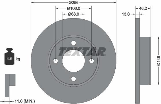 Textar 92025900 - Kočioni disk www.molydon.hr