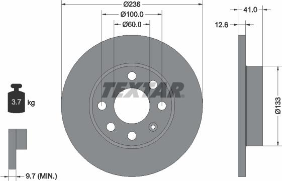 Textar 92020900 - Kočioni disk www.molydon.hr