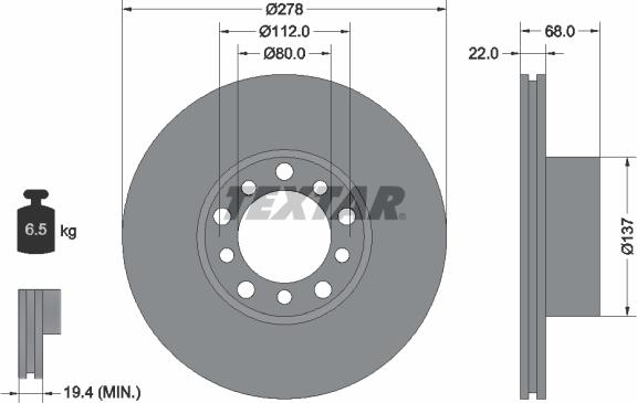 Textar 92020400 - Kočioni disk www.molydon.hr