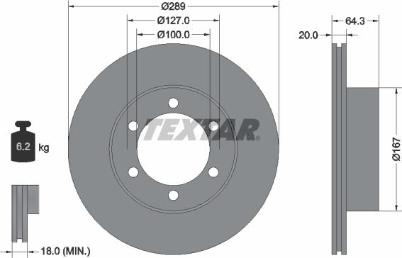 Textar 92076300 - Kočioni disk www.molydon.hr