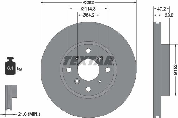 Textar 92078300 - Kočioni disk www.molydon.hr