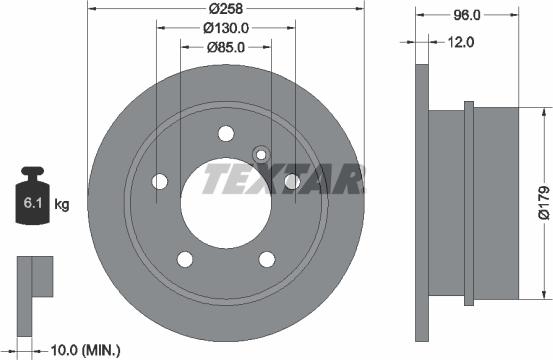 Textar 92073400 - Kočioni disk www.molydon.hr