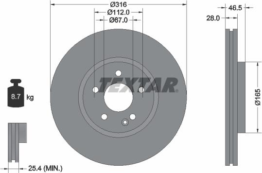 Textar 92073100 - Kočioni disk www.molydon.hr