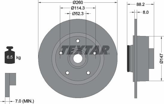 Textar 92195900 - Kočioni disk www.molydon.hr