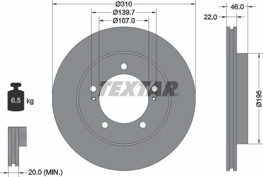 Textar 92149000 - Kočioni disk www.molydon.hr