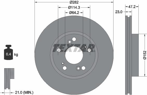 Textar 92144400 - Kočioni disk www.molydon.hr