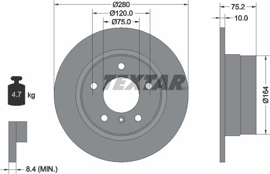 Textar 92146000 - Kočioni disk www.molydon.hr