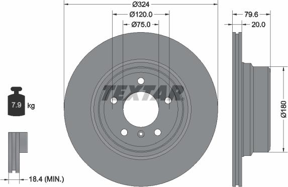 Textar 92146300 - Kočioni disk www.molydon.hr