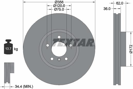 Textar 92146200 - Kočioni disk www.molydon.hr