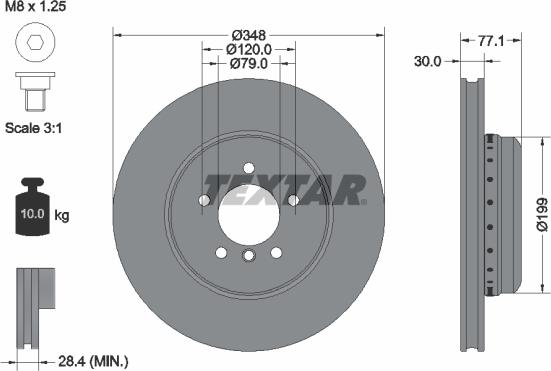 Textar 92141805 - Kočioni disk www.molydon.hr