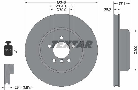 Textar 92141825 - Kočioni disk www.molydon.hr