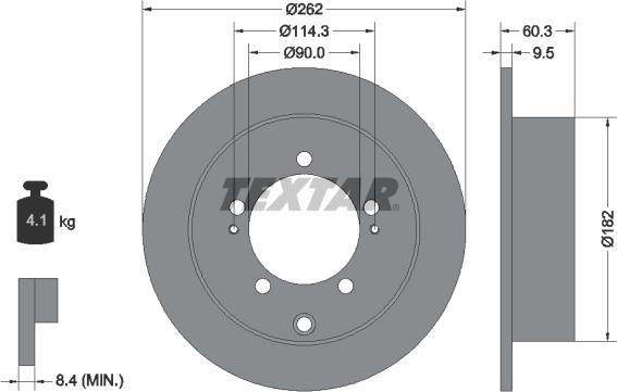 Textar 92148600 - Kočioni disk www.molydon.hr