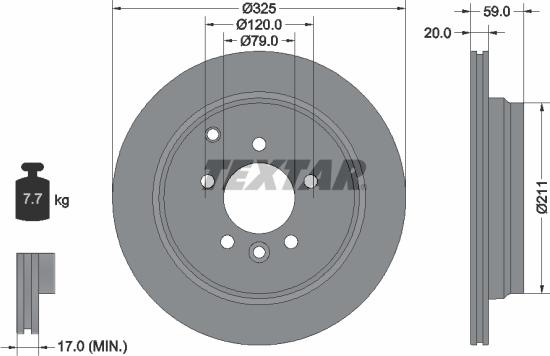 Textar 92147603 - Kočioni disk www.molydon.hr