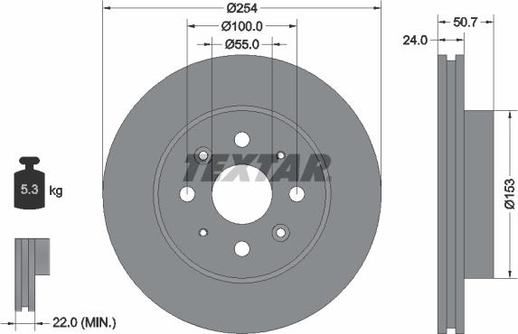 Textar 92147000 - Kočioni disk www.molydon.hr