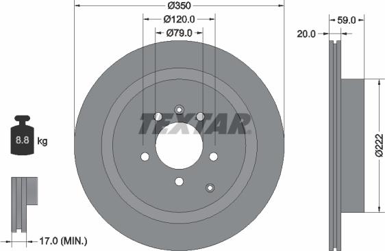 Textar 92147700 - Kočioni disk www.molydon.hr