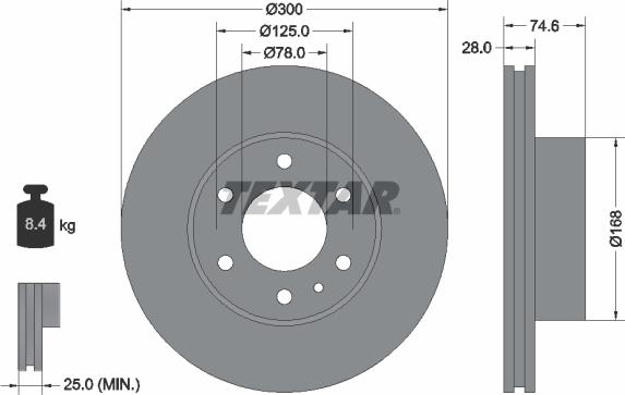 Textar 92155900 - Kočioni disk www.molydon.hr