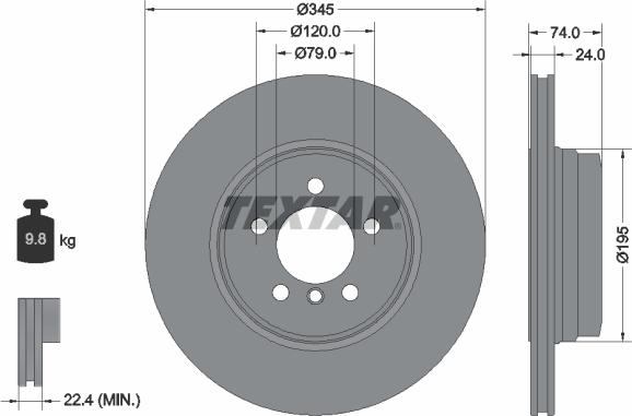 Textar 92155005 - Kočioni disk www.molydon.hr