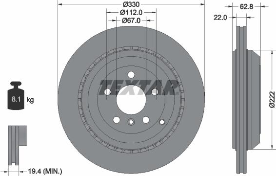 Textar 92150905 - Kočioni disk www.molydon.hr