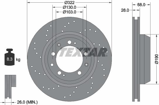 Textar 92150100 - Kočioni disk www.molydon.hr