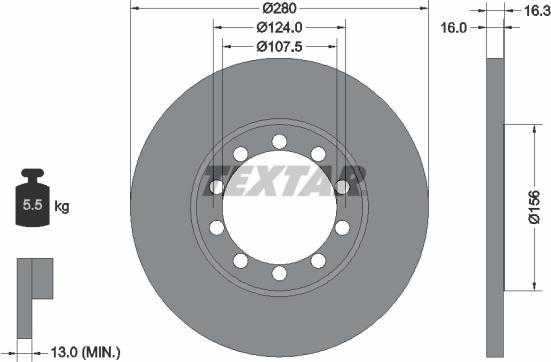 Textar 92152000 - Kočioni disk www.molydon.hr