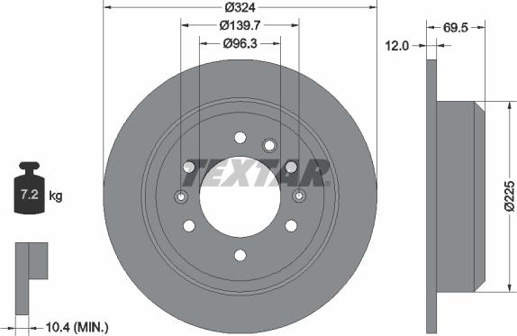 Textar 92161800 - Kočioni disk www.molydon.hr