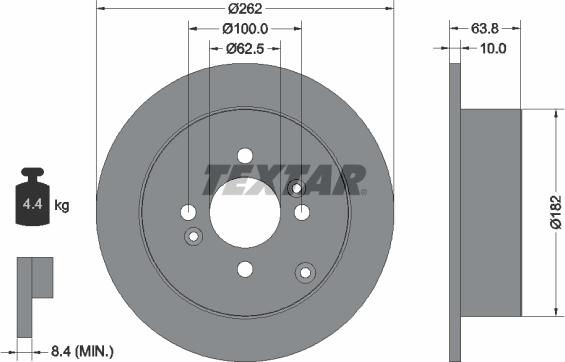 Textar 92161300 - Kočioni disk www.molydon.hr