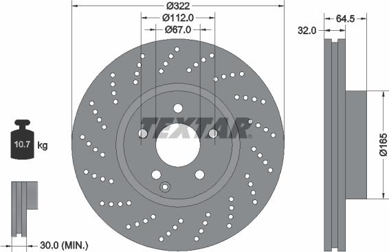 Textar 92163400 - Kočioni disk www.molydon.hr