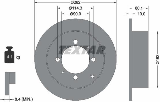 Textar 92104000 - Kočioni disk www.molydon.hr