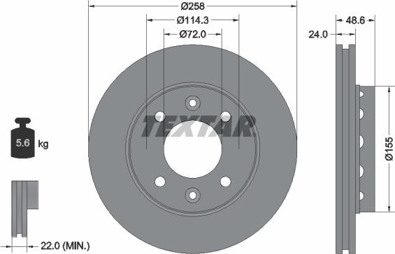 Textar 92104200 - Kočioni disk www.molydon.hr