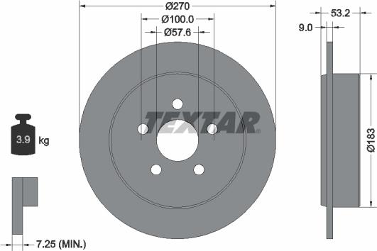 Textar 92108600 - Kočioni disk www.molydon.hr