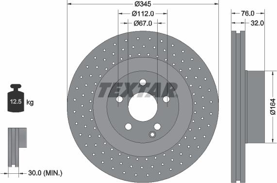 Textar 92108800 - Kočioni disk www.molydon.hr