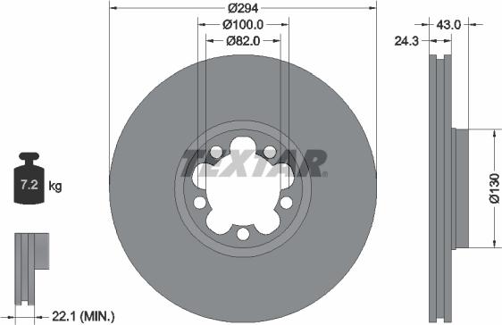 Textar 92103800 - Kočioni disk www.molydon.hr