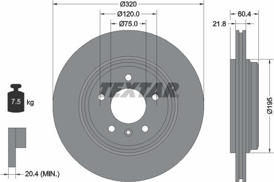 Textar 92107000 - Kočioni disk www.molydon.hr