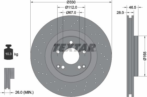 Textar 92119803 - Kočioni disk www.molydon.hr