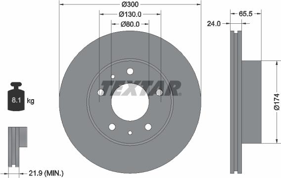 Textar 92116703 - Kočioni disk www.molydon.hr