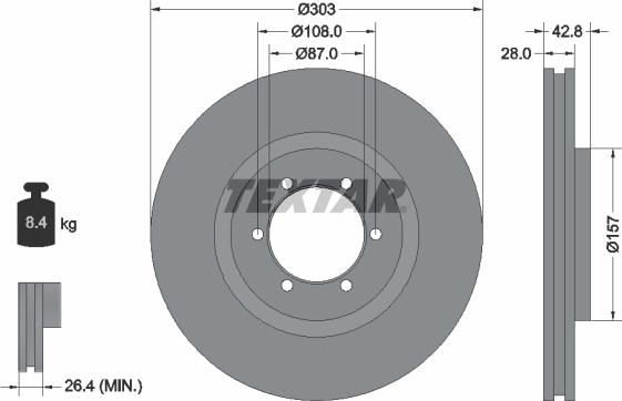 Textar 92180003 - Kočioni disk www.molydon.hr