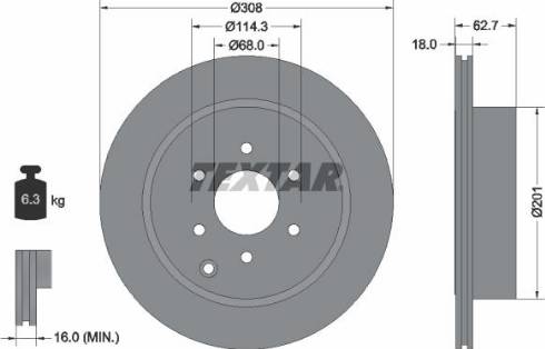 Textar 92181600 - Kočioni disk www.molydon.hr