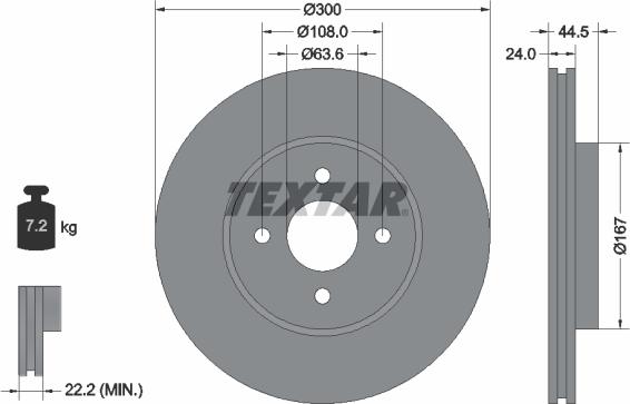 Textar 92139900 - Kočioni disk www.molydon.hr