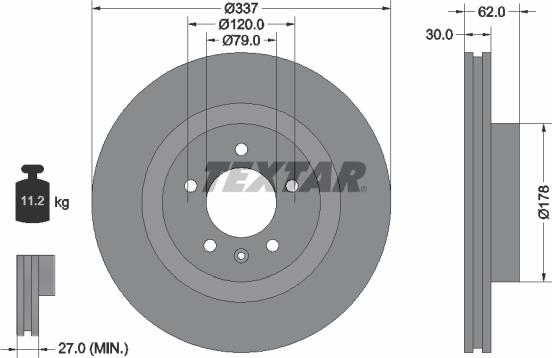 Textar 92134600 - Kočioni disk www.molydon.hr