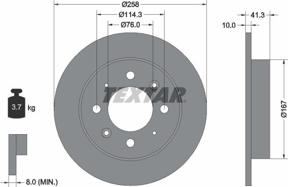 Textar 92134303 - Kočioni disk www.molydon.hr