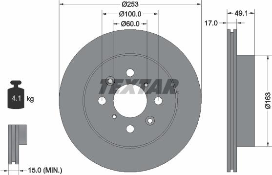 Textar 92135300 - Kočioni disk www.molydon.hr