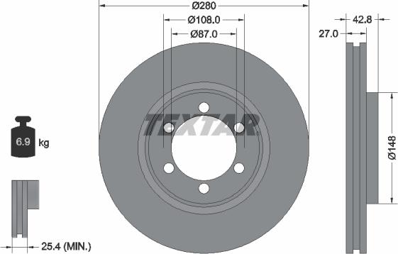 Textar 92136500 - Kočioni disk www.molydon.hr