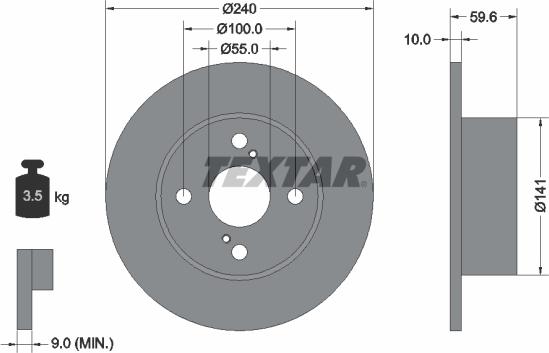 Textar 92136000 - Kočioni disk www.molydon.hr