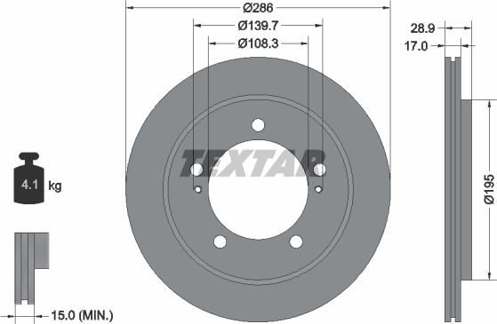 Textar 92136800 - Kočioni disk www.molydon.hr