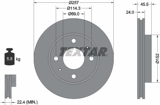 Textar 92130800 - Kočioni disk www.molydon.hr