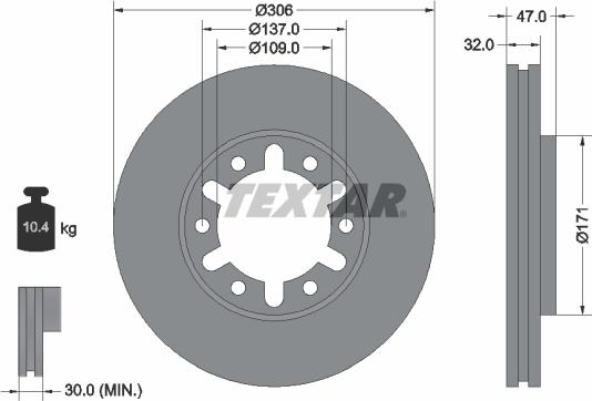 Textar 92138300 - Kočioni disk www.molydon.hr