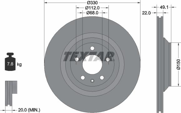 Textar 92132603 - Kočioni disk www.molydon.hr