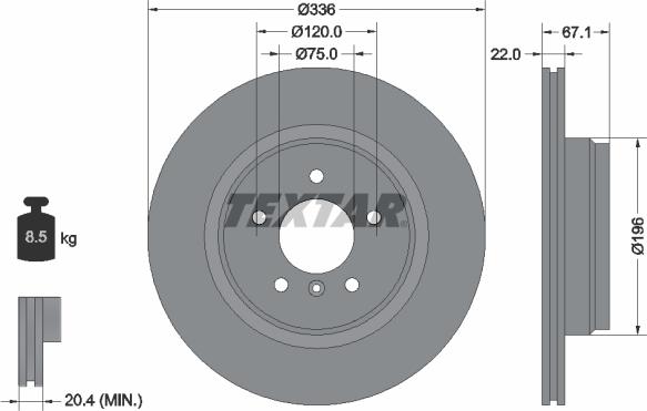 Textar 92137905 - Kočioni disk www.molydon.hr