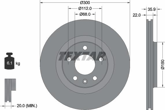 Textar 92137105 - Kočioni disk www.molydon.hr