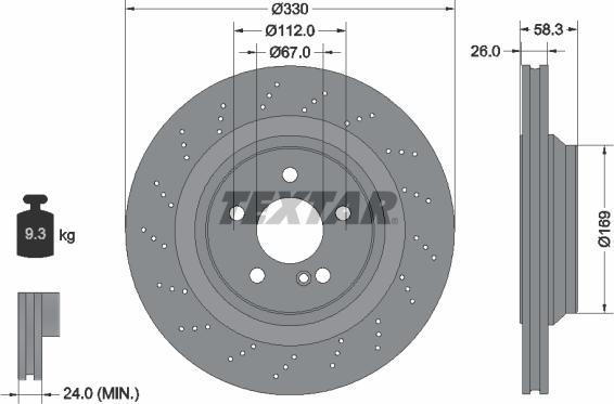 Textar 92120405 - Kočioni disk www.molydon.hr